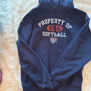 USA Softball Navy Hoodie